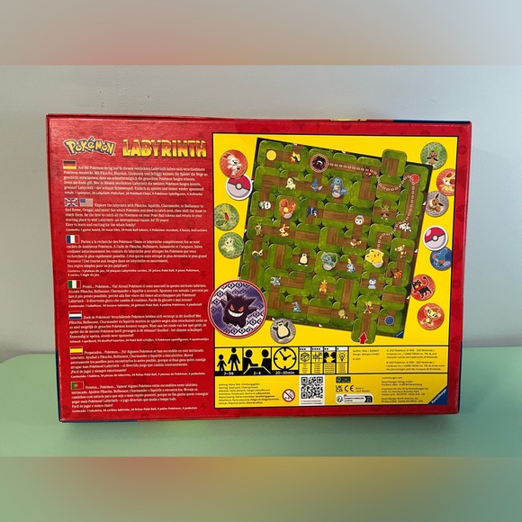 Pokemon Gotta Catch’em All! Labyrinth Board Game, Kids 7+ Board Games, New - Picture 2 of 4